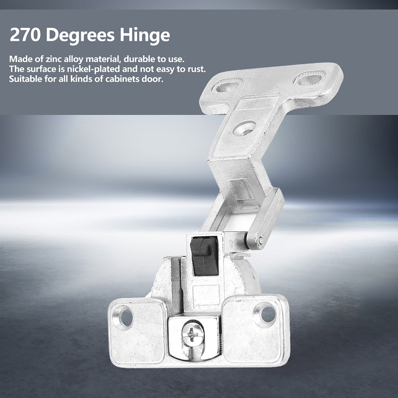 Furniture Hardware Hinges - 270도 아연 합금 가구 도어 접이식