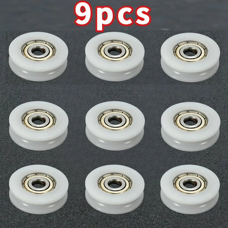 Furniture Hardware Lowes - 9Pcs U-그루브 나일론 베어링 롤러 5x23.9mm