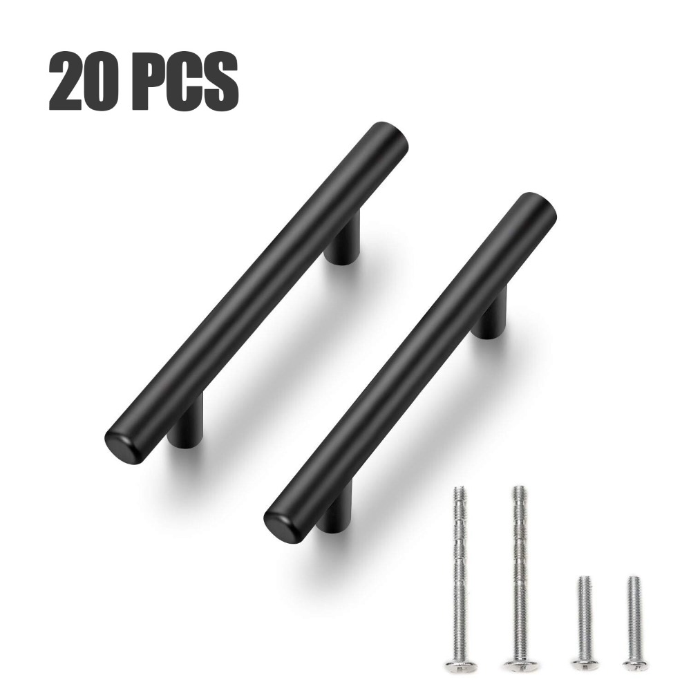 Furniture Hardware Restoration - 20 PCS 캐비닛은 매트 블랙 스테인레스