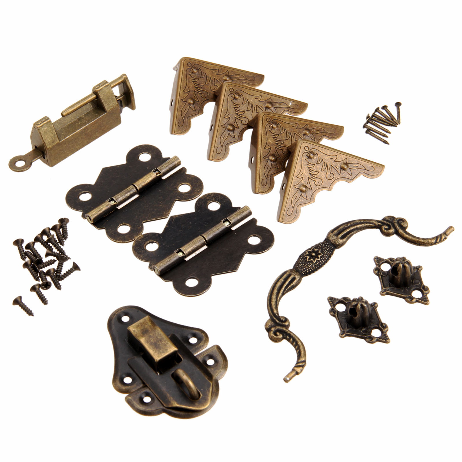 Furniture Hardware Hinges - 9 개/대 가구 피팅 중국어 황동