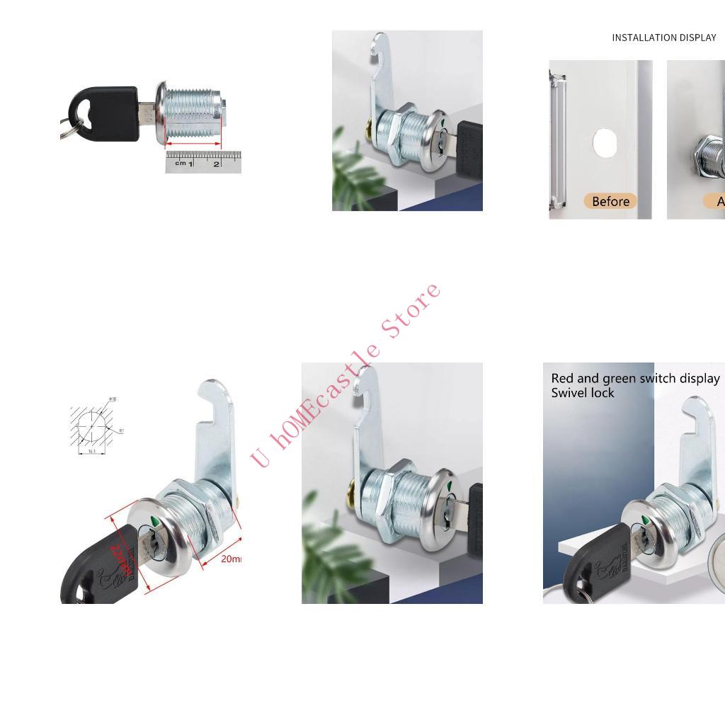 63HF 2세트 서랍 캠 잠금 보안 캐비닛 잠금 장치( - Furniture Hardware Lock 리뷰 및 가격