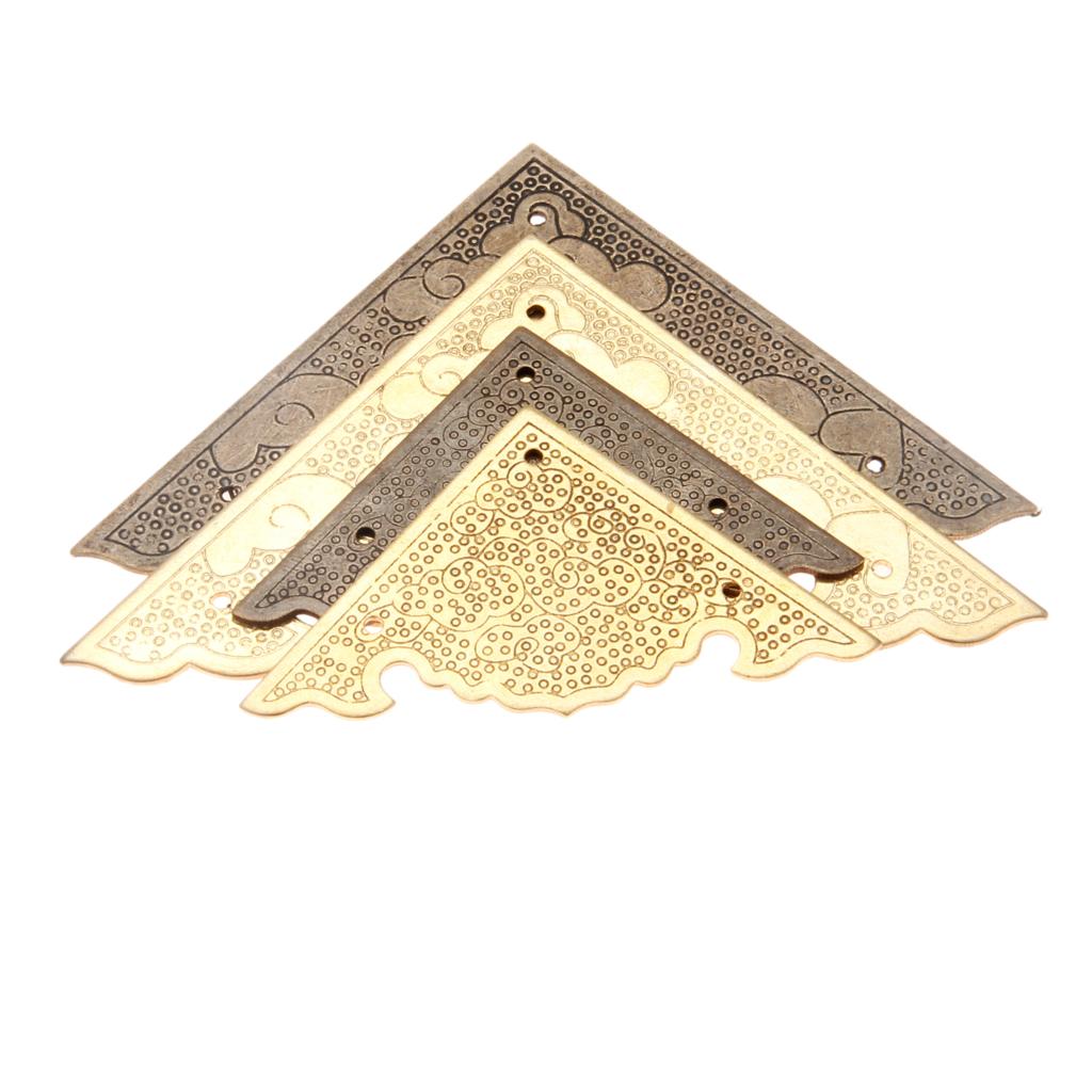 2Pcs 골동품 청동/황동 구리 보석 상자 코너 브래킷 - Furniture Hardware Wood 리뷰 및 가격