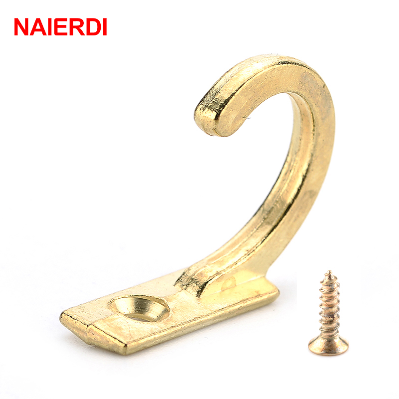 NAIERDI-작은 골동품 벽걸이 후크 10 개, 곡선 - Furniture Hardware Wood 리뷰 및 가격
