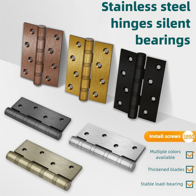 스테인레스 스틸 무소음 힌지 룸 도어 4인치 베어링 힌 - Furniture Hardware Hinges 리뷰 및 가격