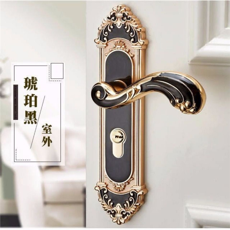 유럽 ​​스타일 무음 방문 손잡이 패션 인테리어 도어  - Furniture Hardware Lock 리뷰 및 가격