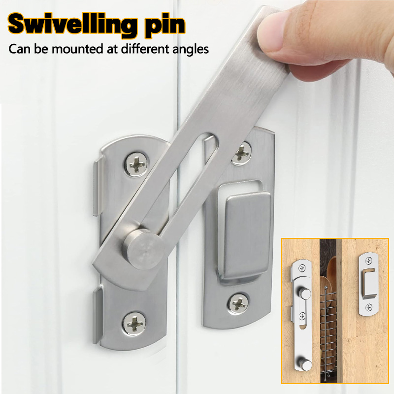 스테인레스 스틸 도어 잠금 장치 180 °   플립 슬 - Furniture Sliding Door Hardware 리뷰 및 가격