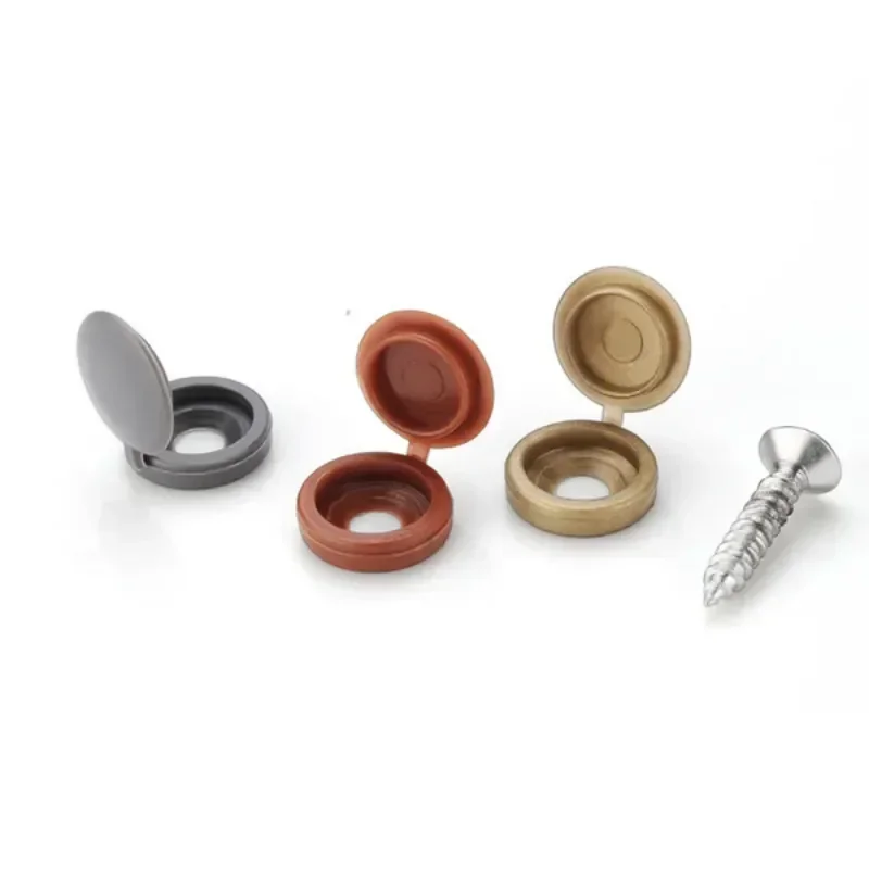 힌지 플라스틱 스크류 캡 커버 접이식 스냅 보호 캡 버 - Furniture Hardware Fixing Screws 리뷰 및 가격