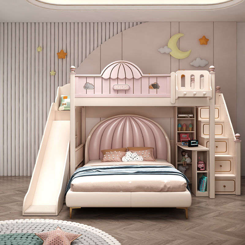 공주 스타일 이층 침대, 더블 하이앤로우 침대, 상하  - Furniture Hardware Lowes 리뷰 및 가격
