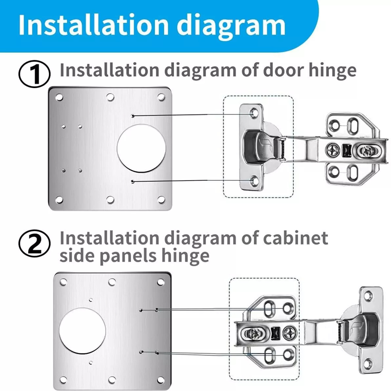 2/10Pcs 세트 힌지 수리 플레이트 주방 캐비닛 도 - Furniture Hardware Fixing Screws 리뷰 및 가격