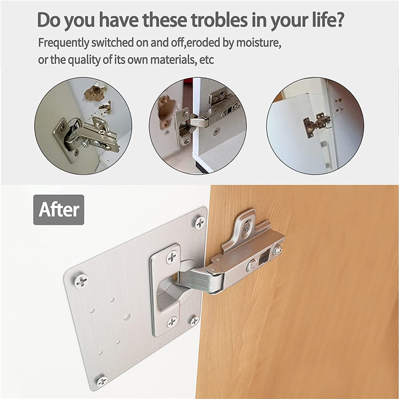 KAK 8pcs 힌지 수리 플레이트 닦았 스테인레스 스 - Furniture Hardware Fixing Screws 리뷰 및 가격