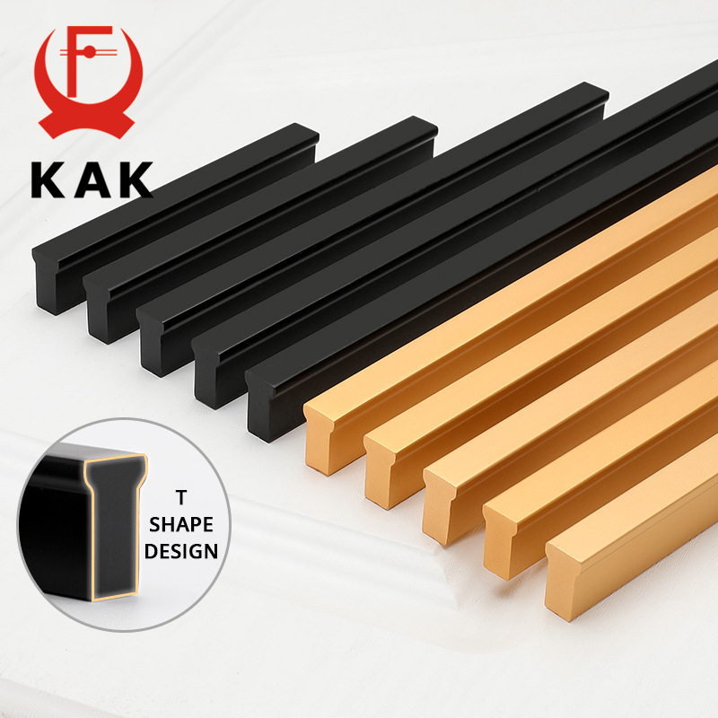 KAK-아메리칸 스타일 블랙 캐비닛 손잡이, 골드 T  - Furniture Hardware Restoration 리뷰 및 가격