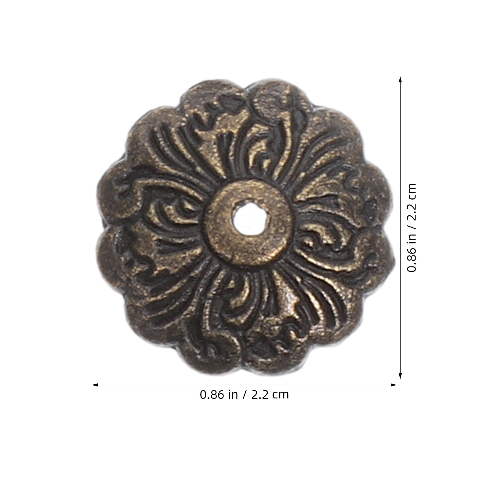 50개 두꺼운 금속 꽃무늬 백플레이트 황동 마감 원형  - Furniture Hardware Wood 리뷰 및 가격