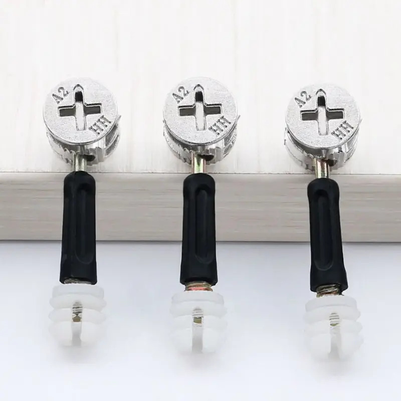 100개 가구용 3-in-1 커넥터, 합금 휠, 하드웨 - Furniture Hardware Fixing Screws 리뷰 및 가격