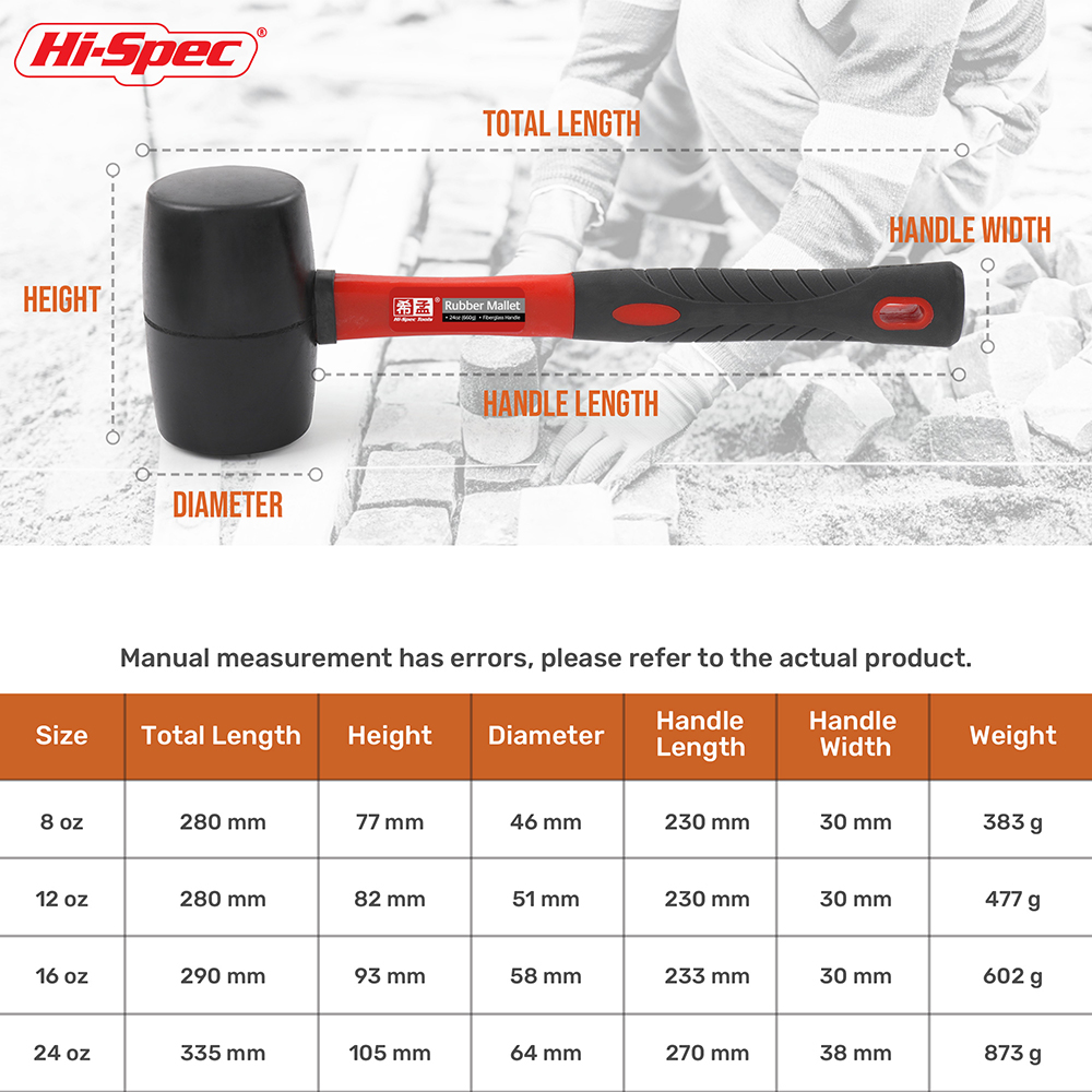부드러운 표면의 고무 망치 충격 흡수 타격 도구, 자국 - Furniture Joint Hardware 리뷰 및 가격