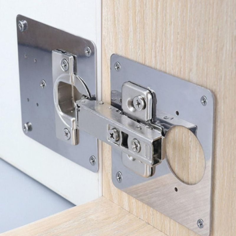 캐비닛 도어 힌지 수리 플레이트 스테인레스 스틸 가구  - Furniture Hardware Fixing Screws 리뷰 및 가격