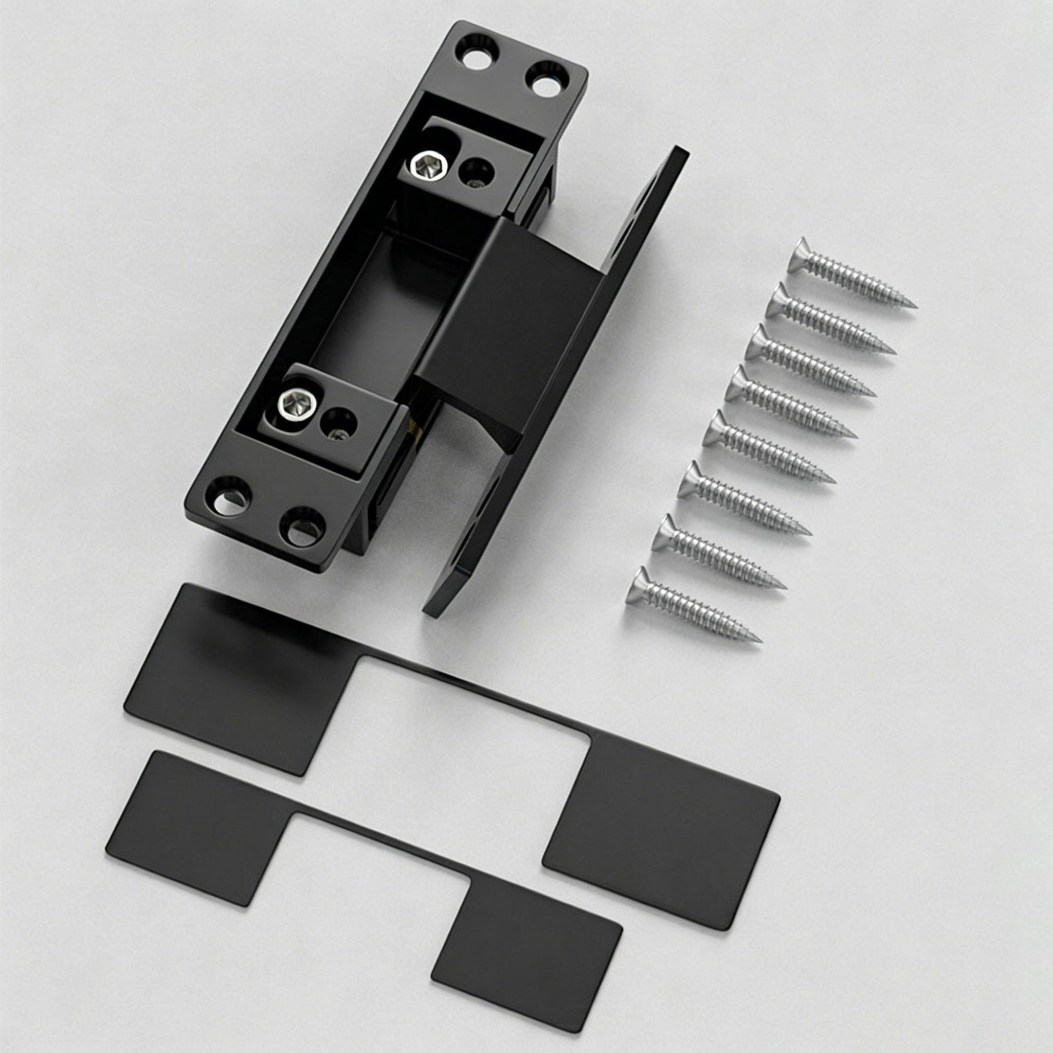 1개 블랙 도어 힌지, 보이지 않는 도어 힌지, 조절  - Furniture Hardware Hinges 리뷰 및 가격