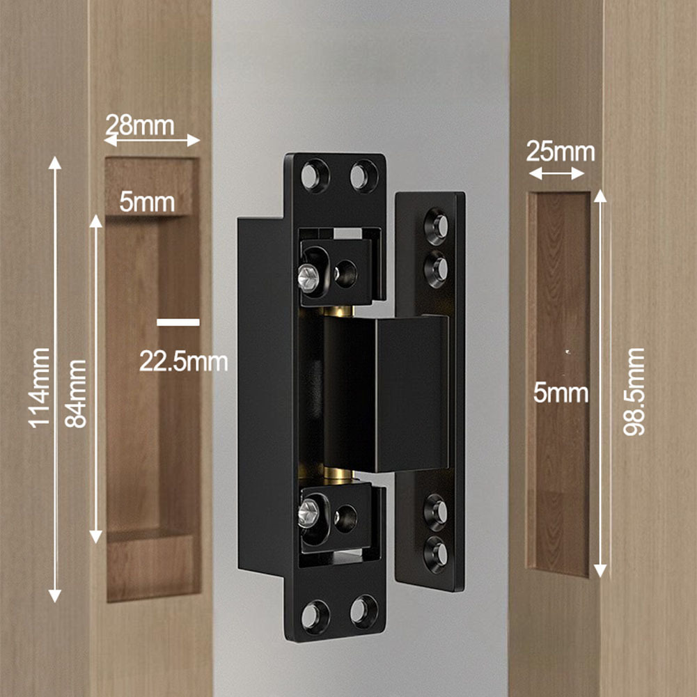1개 블랙 도어 힌지, 보이지 않는 도어 힌지, 조절  - Furniture Hardware Hinges 리뷰 및 가격