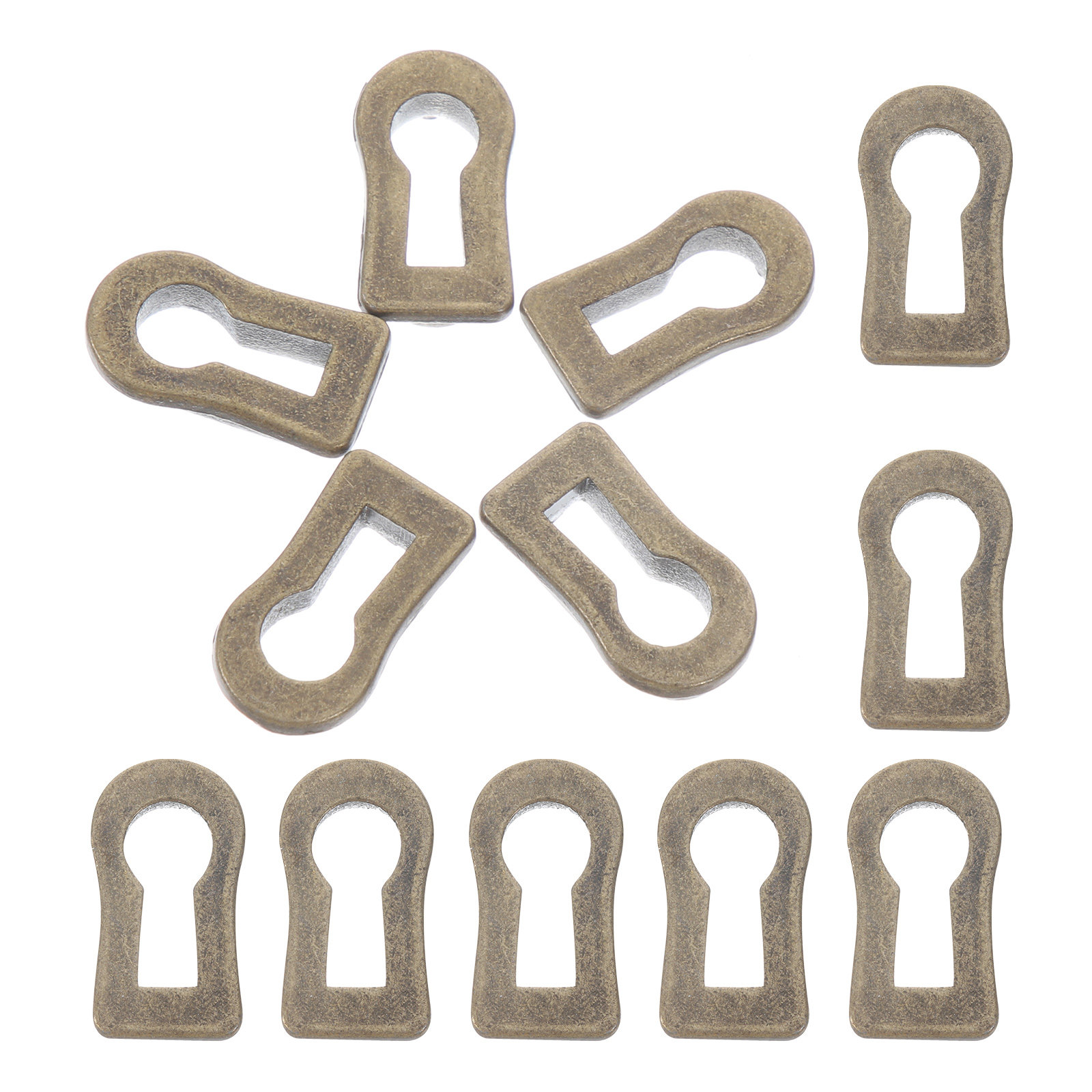 12개 아연 합금 타원형 키홀 플레이트 커버 장식용 캐 - Furniture Hardware Lock 리뷰 및 가격