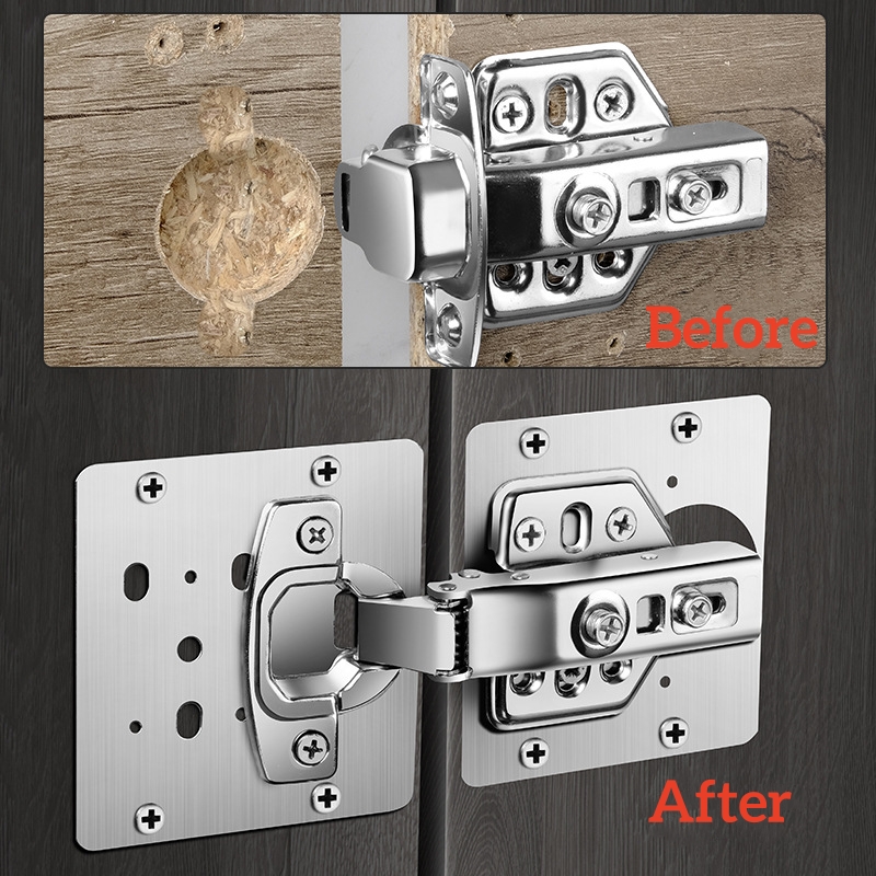 2/10세트 힌지 수리 플레이트 주방 캐비닛 도어 힌지 - Furniture Hardware Fixing Screws 리뷰 및 가격