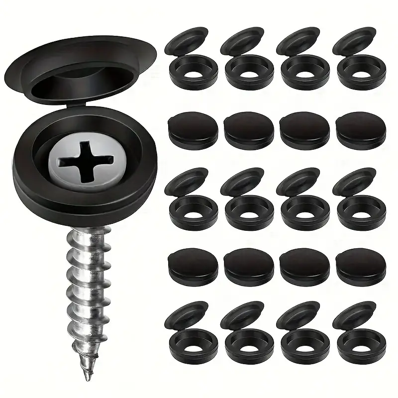 1000pcs 힌지 플라스틱 스크류 캡 커버 접이식 스 - Furniture Hardware Hinges 리뷰 및 가격